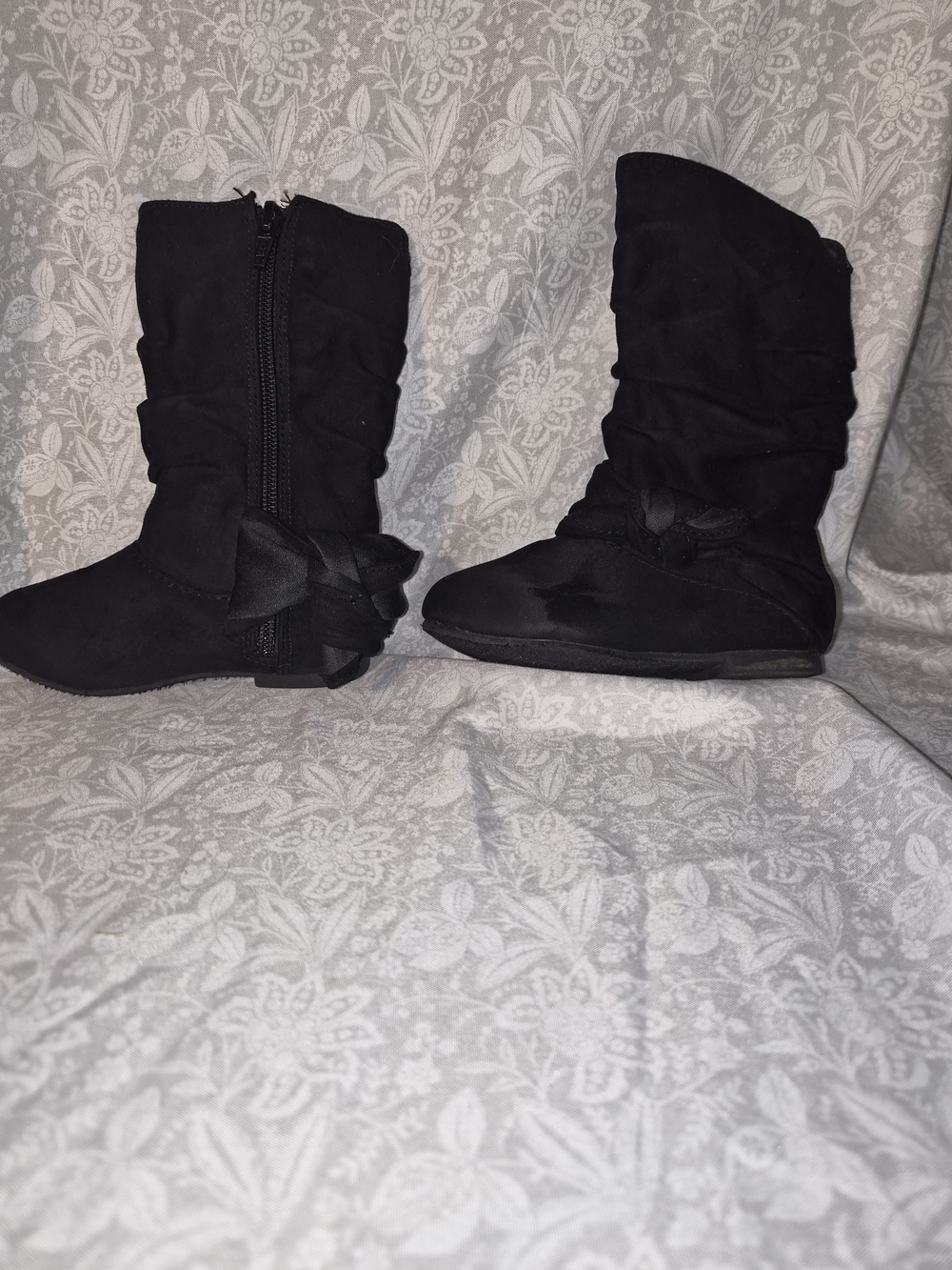 Jumping Beans black faux-suede toddler boot